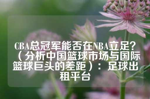 CBA总冠军能否在NBA立足？（分析中国篮球市场与国际篮球巨头的差距）：足球出租平台-第1张图片-皇冠信用盘出租