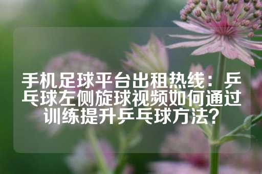 手机足球平台出租热线：乒乓球左侧旋球视频如何通过训练提升乒乓球方法？